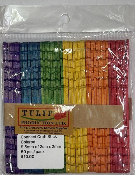 Craft Stick Colored Connect 12cm